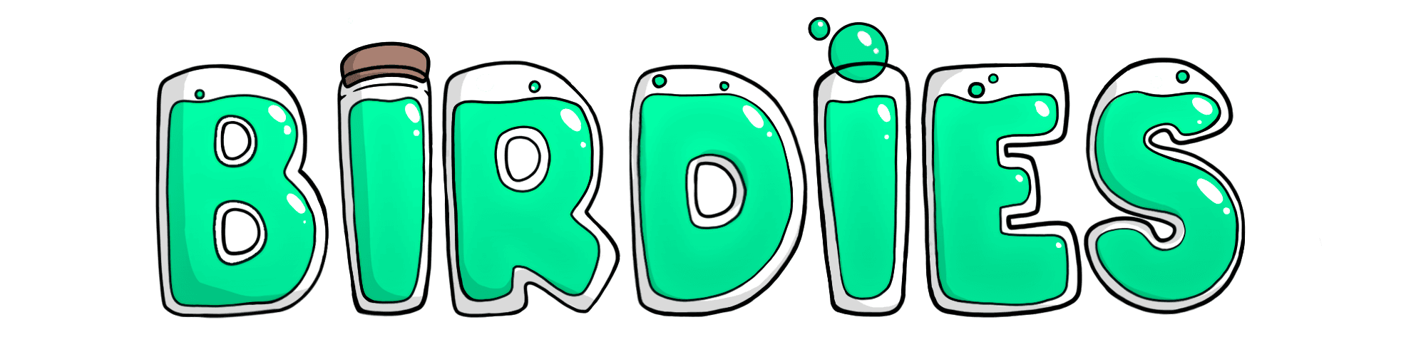 text logo birdies